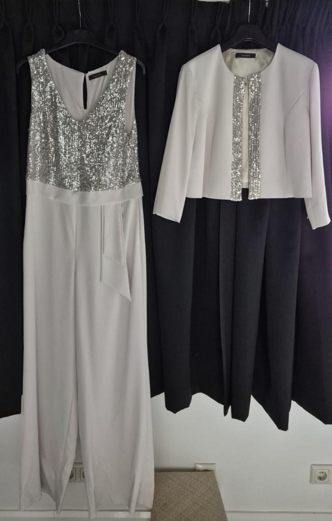 Elegante jumpsuit met bijpassend jasje – nieuw maat 40, Kleding | Dames, Gelegenheidskleding, Overige typen, Beige, Maat 42/44 (L)