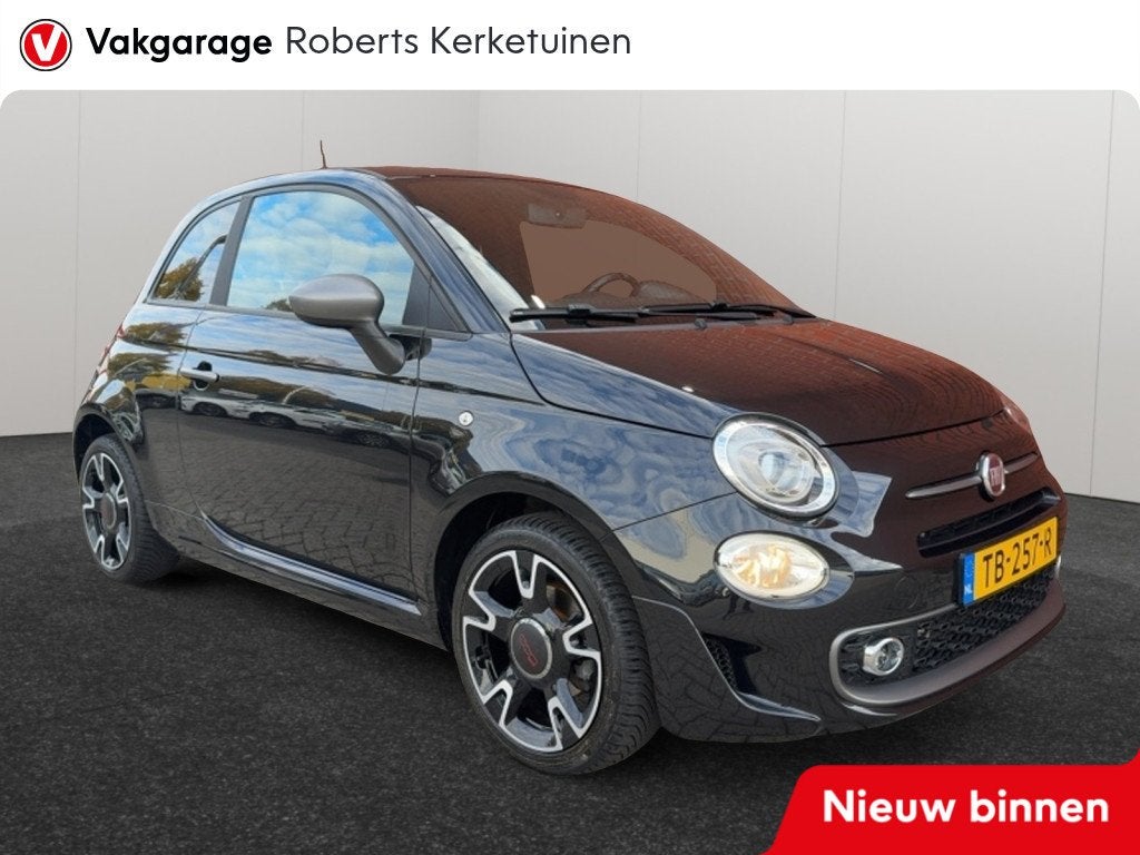Fiat 500 0.9 TwinAir Turbo Sport 105PK Sportinterieur Half L, Auto's, Keurmerk '100% Onderhouden', Gebruikt, Leder en Stof, Origineel Nederlands