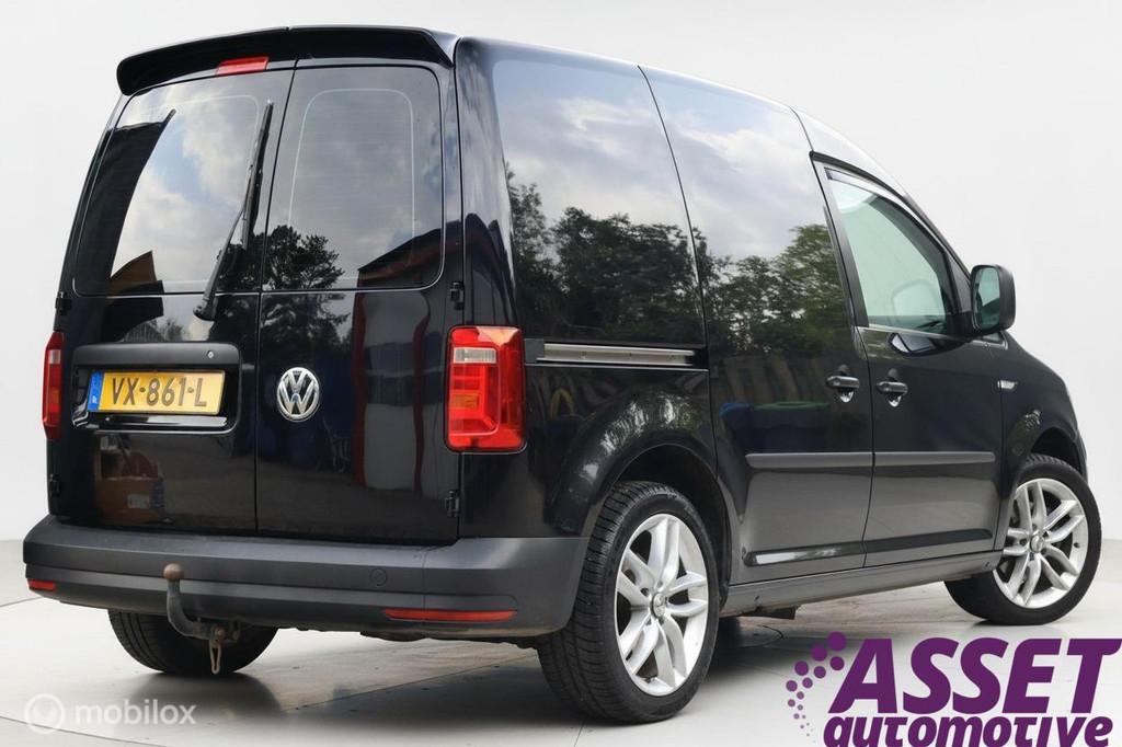 Volkswagen Caddy 2.0 TDI 180pk L1H1 Trendl. airco/schuifdeur, Auto's, Bestelauto's, Gebruikt, 4 cilinders, Volkswagen, Zwart