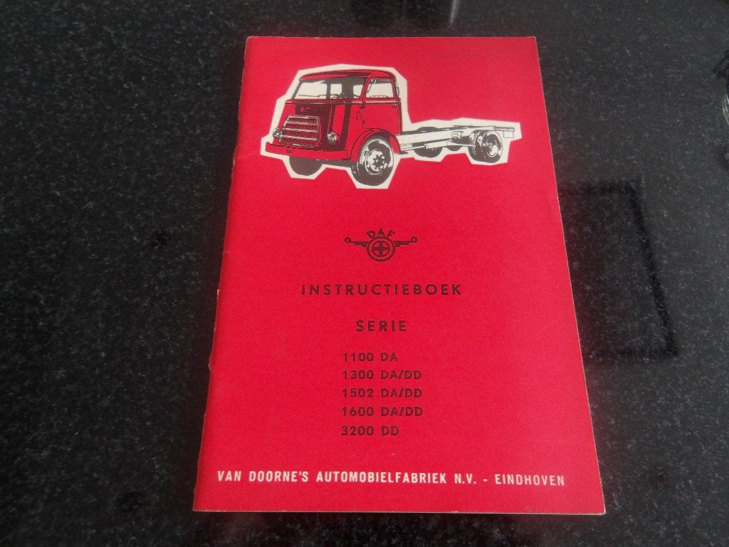 DAF Serie 1100/1300/1502/1600/3200 - Instructieboek NL, Verzenden