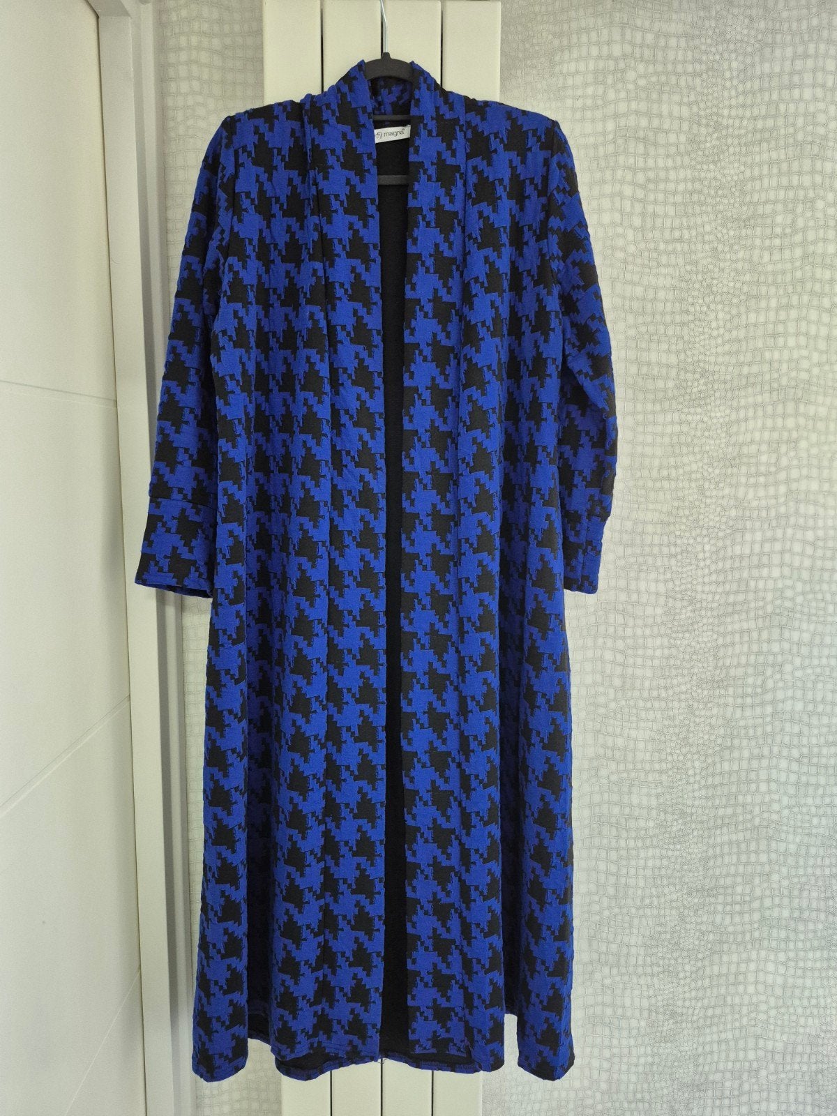 Magna lang vest maat 44/46 in blauw zwart patroon, Blauw, Maat 46/48 (XL) of groter, Ophalen of Verzenden, Magna