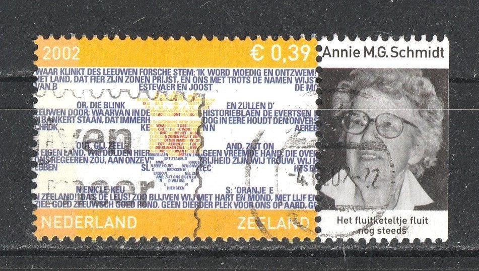 316 T --2075 Provincievlaggen 2002 Zeeland, Verzenden, Na 1940, Gestempeld