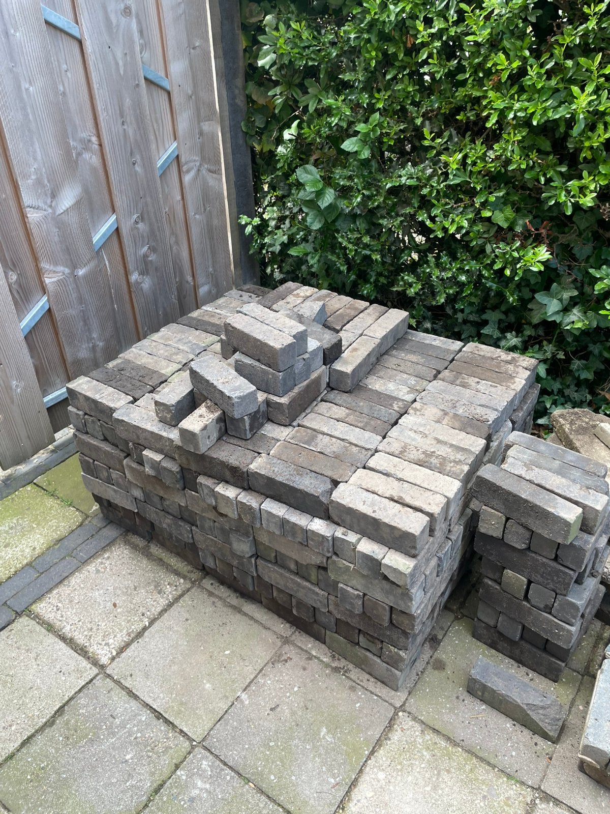 Waaltjes antraciet 20x6, Ophalen of Verzenden, Zo goed als nieuw, Beton, Klinkers