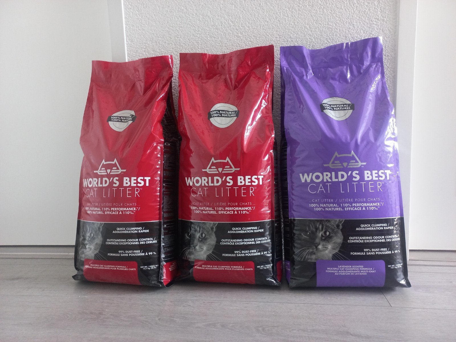 3 nieuwe zakken World's Best Cat Litter kattenbakvulling, Ophalen, Nieuw, Gesloten