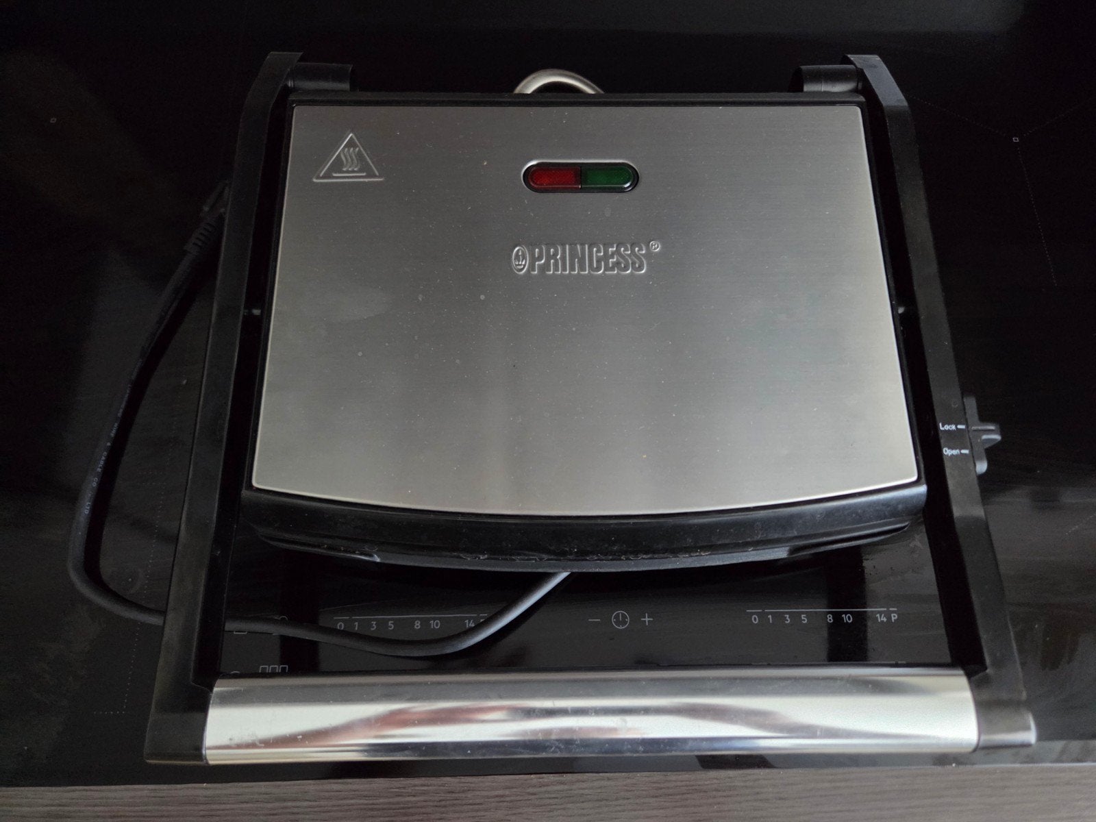 Princess Grill Compact Flex Grill - Contactgrill, Ophalen of Verzenden, Uitneembare platen, Zo goed als nieuw
