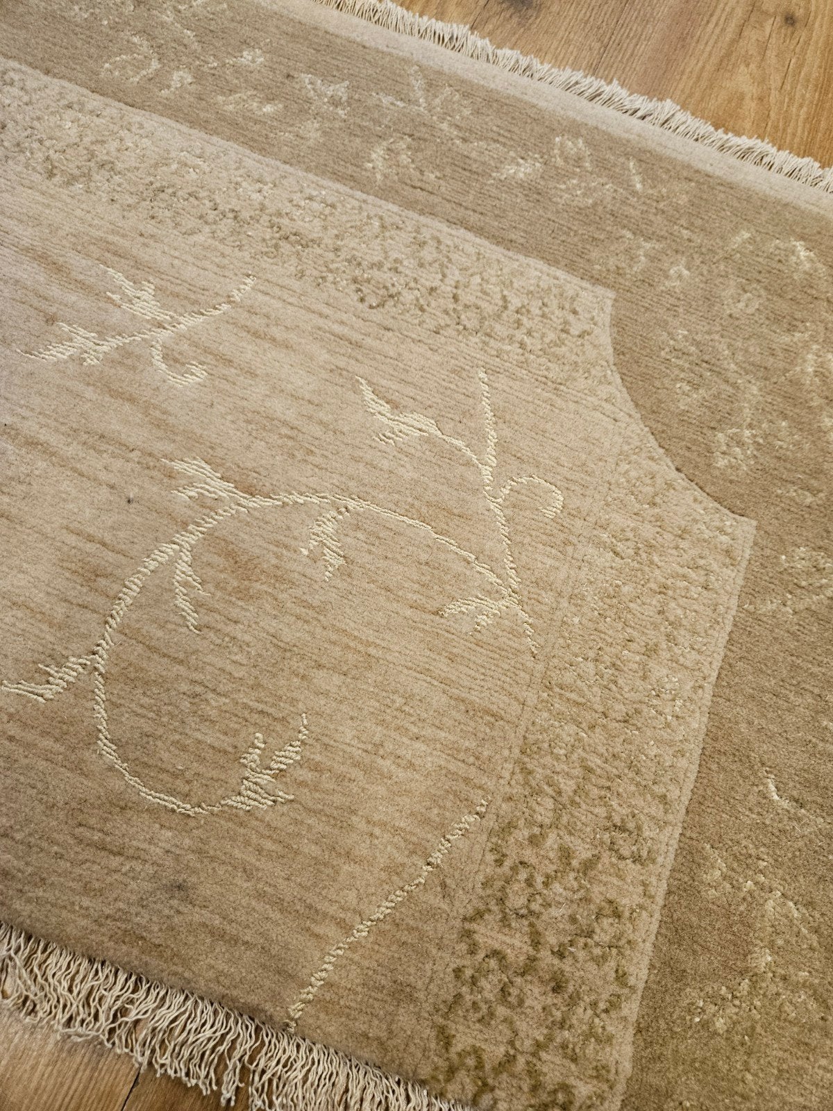 Handgeknoopt oosters tapijt modern 54x70, Huis en Inrichting, Stoffering | Tapijten en Kleden, Crème, 50 tot 100 cm, Perzisch