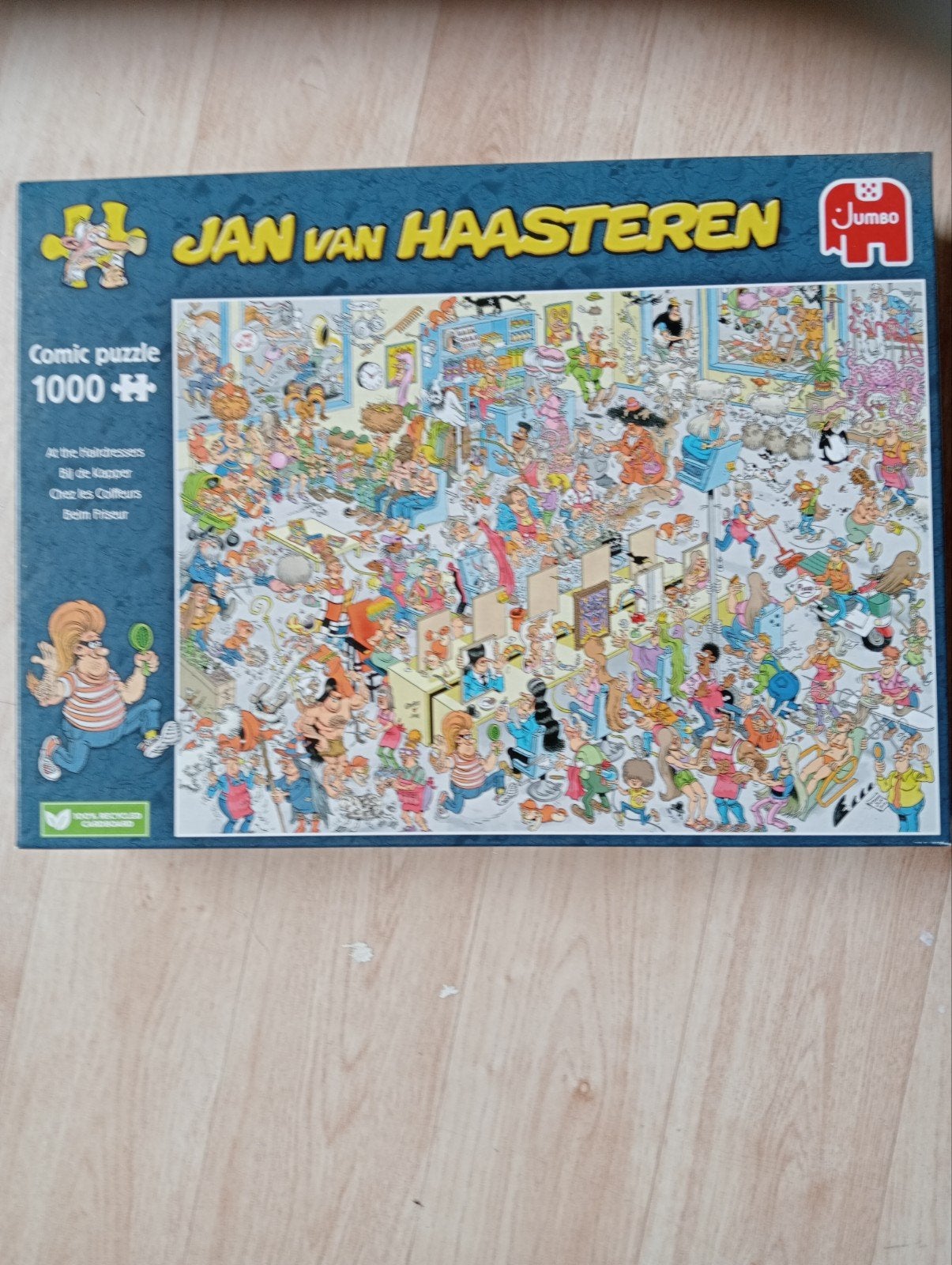 Jan van Haasteren Comic Puzzel - Kapsalon - 1000 stukjes, Ophalen of Verzenden, 500 t/m 1500 stukjes, Zo goed als nieuw, Legpuzzel