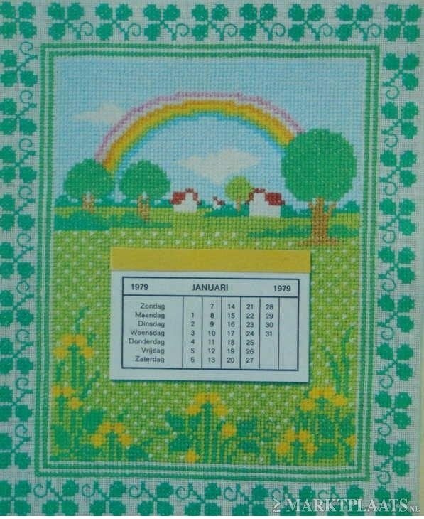 Borduurpatroon  Regenboog in de zomer  nr 64 do, Verzenden, Nieuw, Handborduren, Patroon
