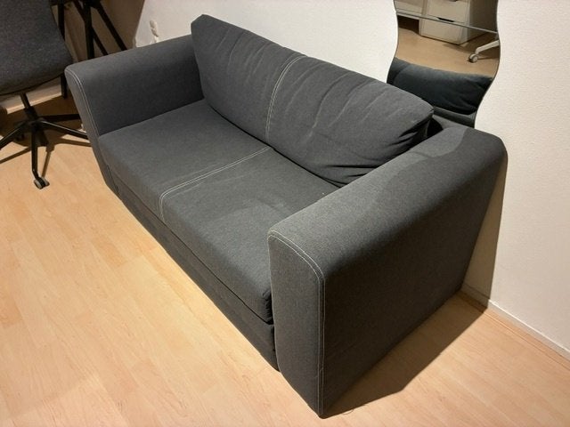 Slaapbank Askeby kleur donker grijs, Ophalen, Tweepersoons, Grijs