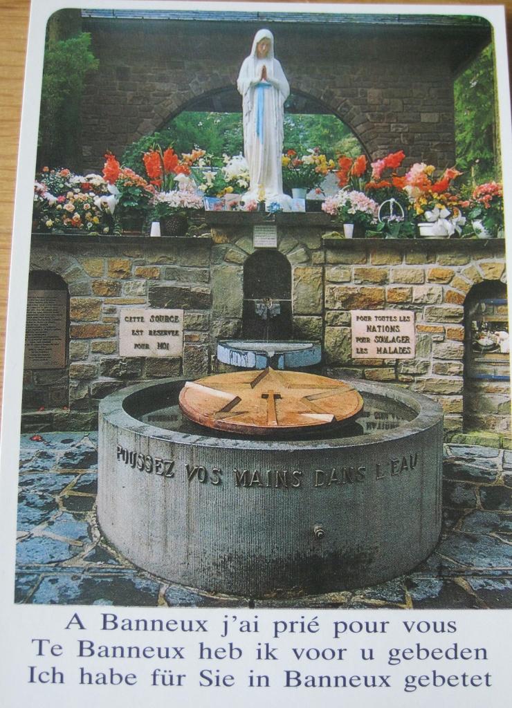 Banneux - bedevaart plek van Maria maagd van de armen, Verzamelen, Verzenden, 1980 tot heden, Ongelopen, Overige thema's