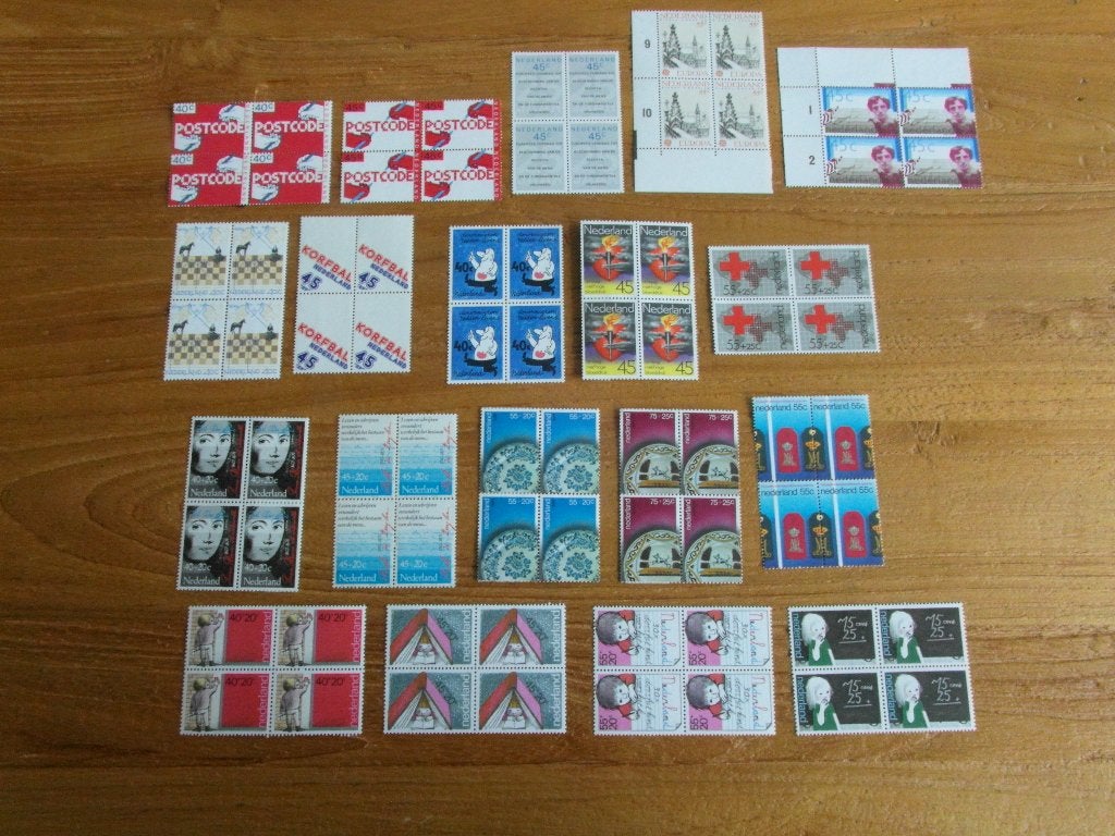 Blokken van 4 zegels uit jaargang 1978 Postfris, Postzegels en Munten, Ophalen of Verzenden, Na 1940, Postfris