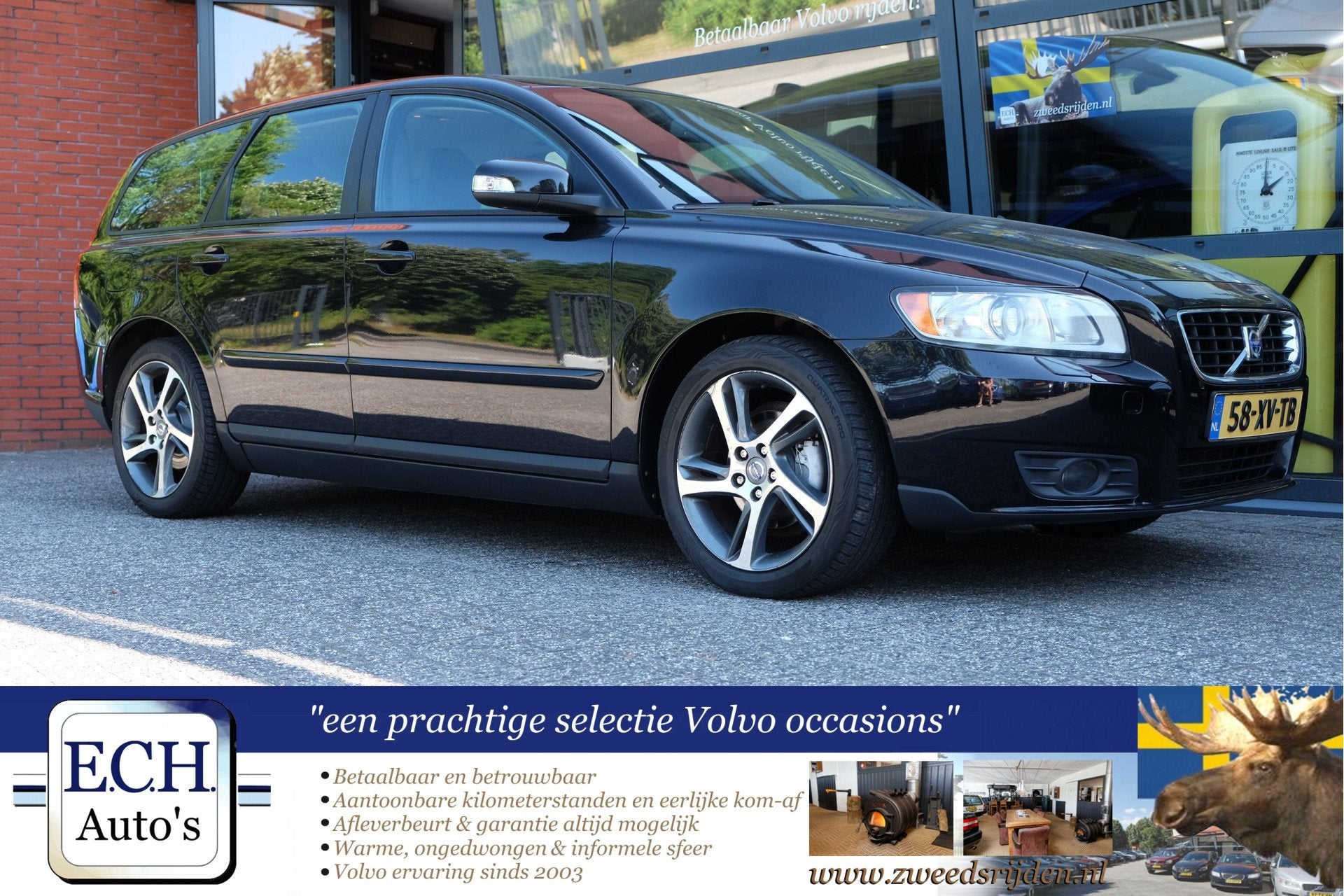 Volvo V50 2.0 145 pk Edition, 17 inch, Cruise control, Voorwielaandrijving, Stof, Gebruikt, 4 cilinders