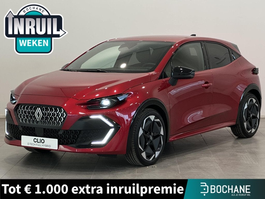 Renault Clio 1.8 Hybrid 160 Techno | Resevewiel | Pack Premi, Auto's, Renault, Stof, 4 cilinders, Met garantie (alle), Bedrijf