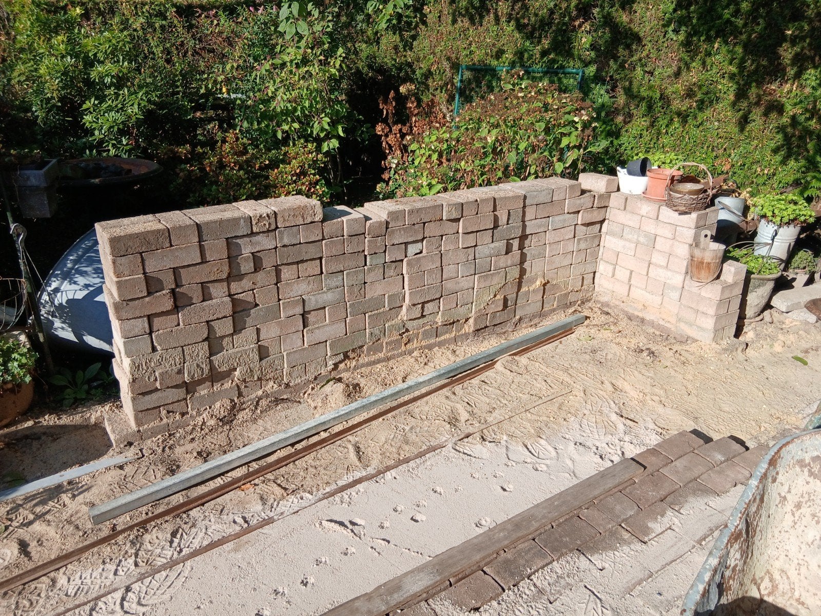 Gratis, ca. 1000 betonklinkers, heidekleur, Tuin en Terras, Ophalen, Gebruikt, Overige materialen