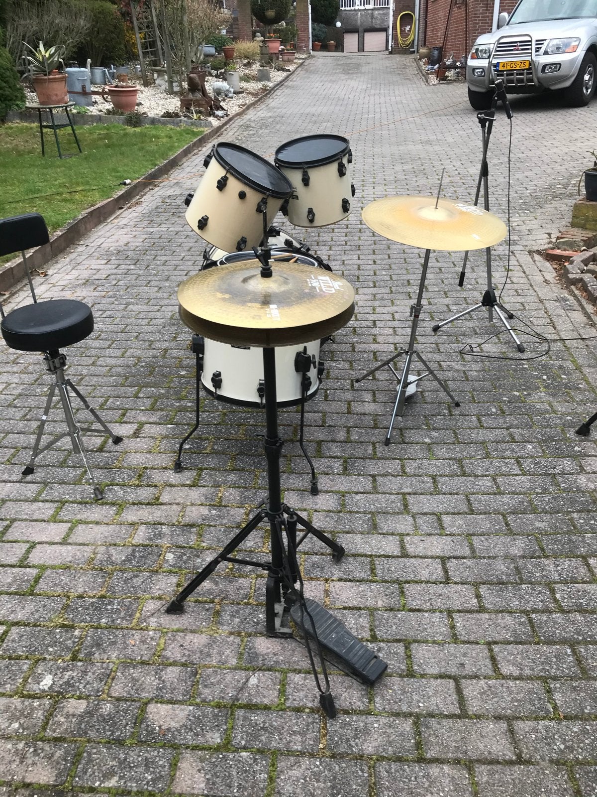 Maxtone drumstel met bekkens en kruk