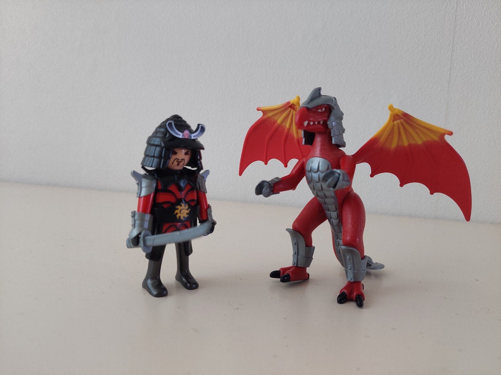 Playmobil Krijger met vuurdraak, Ophalen of Verzenden, Gebruikt