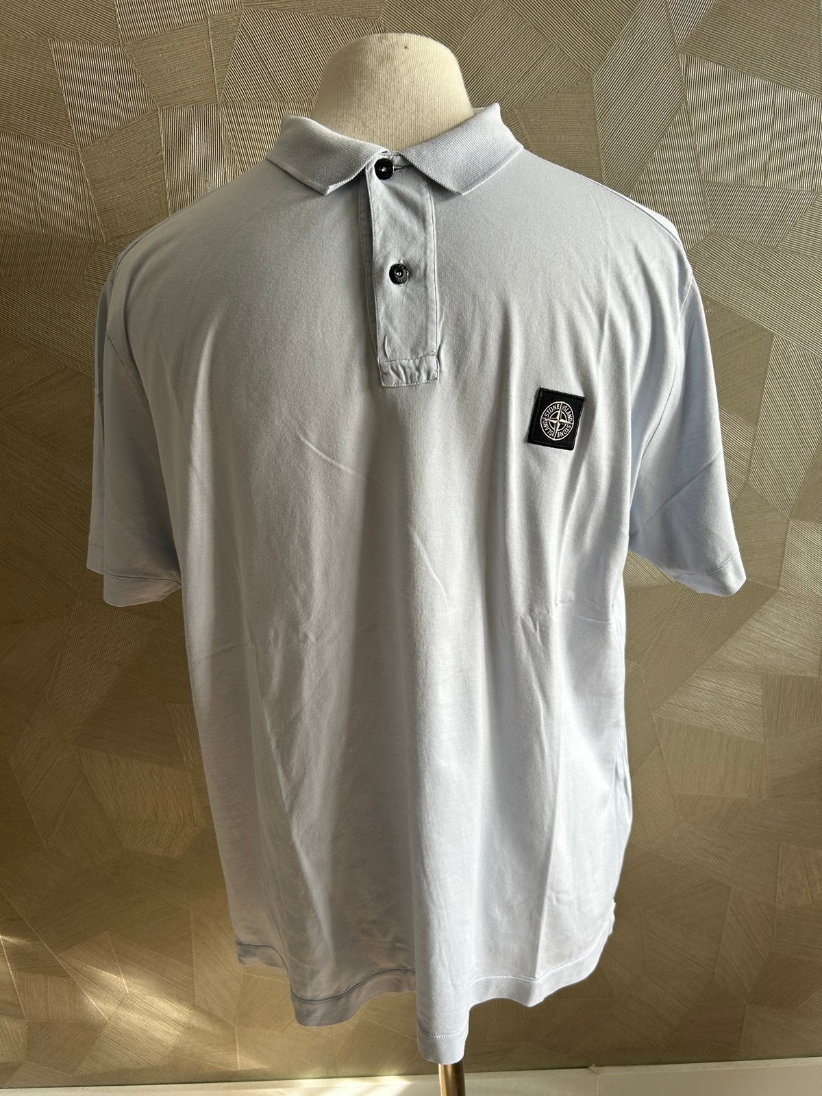 Stone Island Polo Shirt Lichtblauw Maat XXL, Ophalen of Verzenden, Zo goed als nieuw, Overige maten, Blauw