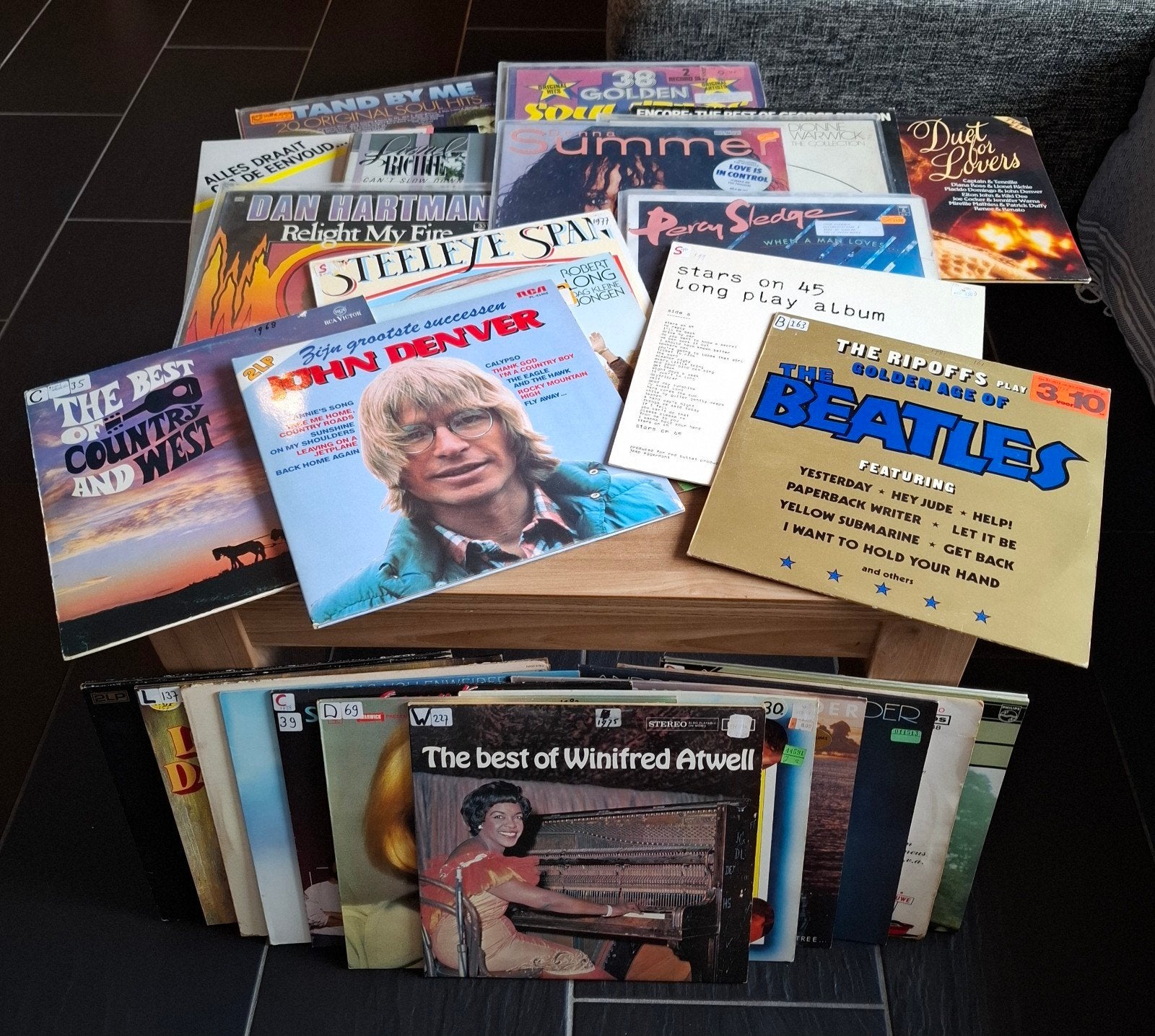 Vinyl: 27 LP's en 12" singles - Pop, Country, Soul, R&B, LP, Gebruikt, Pop, Ophalen of Verzenden