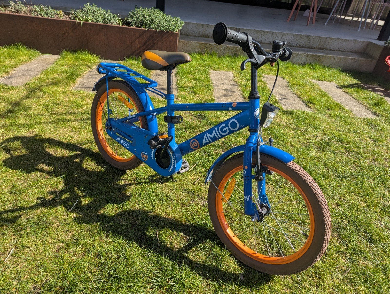 Amigo kinderfiets 18 inch - lampjes werken niet, Ophalen, Gebruikt, 16 tot 20 inch, Amigo