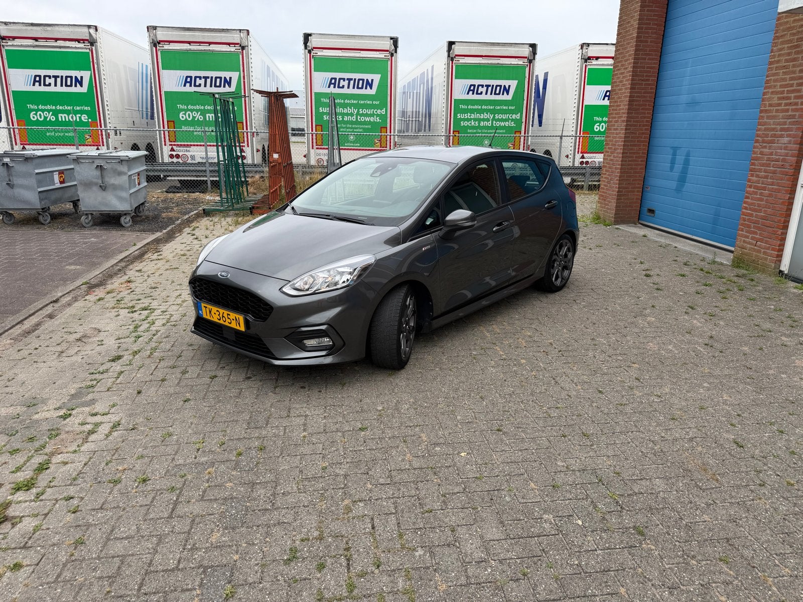 Ford Fiësta  1.0 Ecoboost ST-Line 100pk 5dr 2018 Grijs, Auto's, Voorwielaandrijving, 49 €/maand, Origineel Nederlands, 595 kg