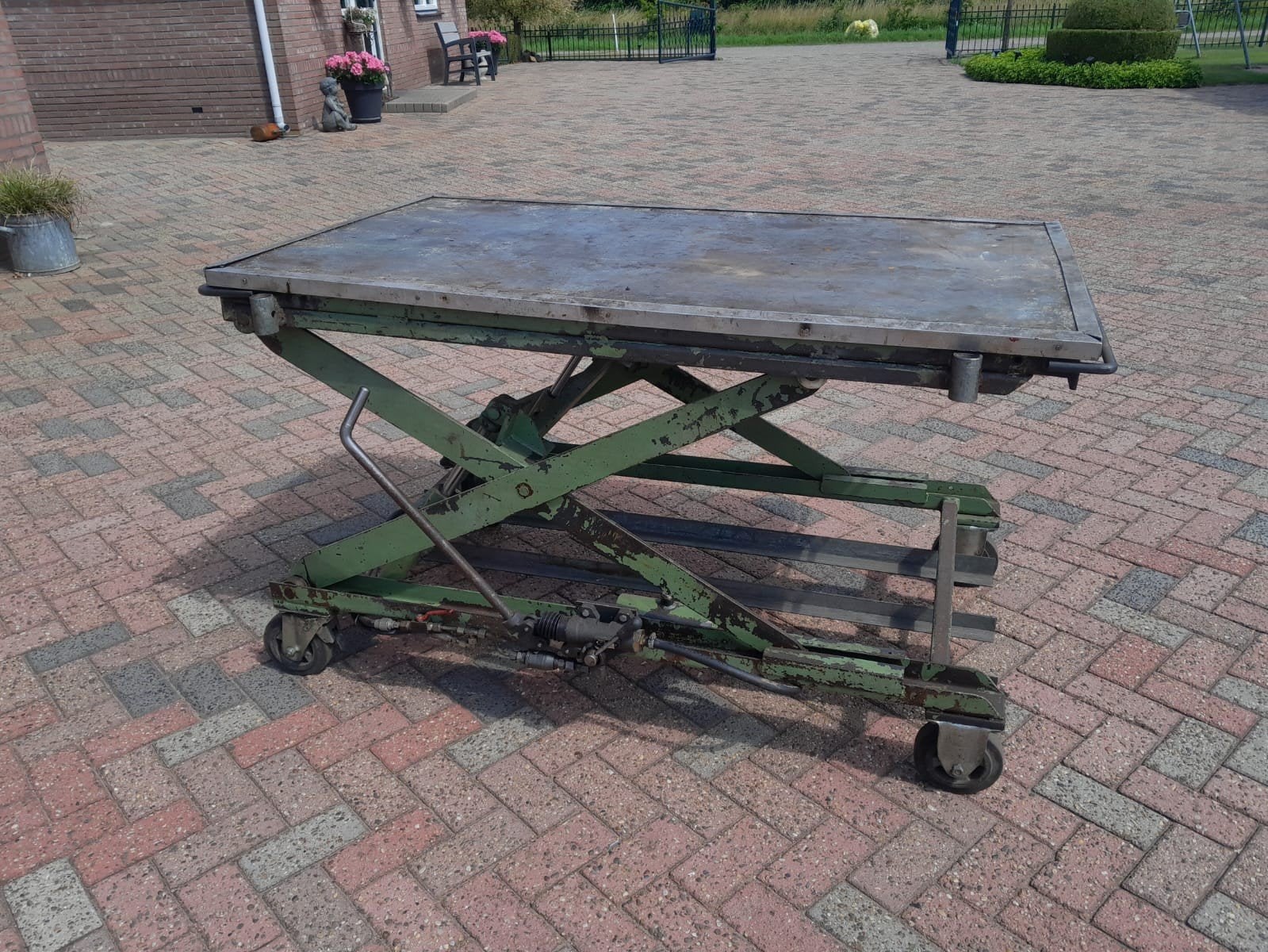 Te koop: hydraulische schaartafel/heftafel, Minder dan 60 liter, Ophalen, Gebruikt, Transportkar