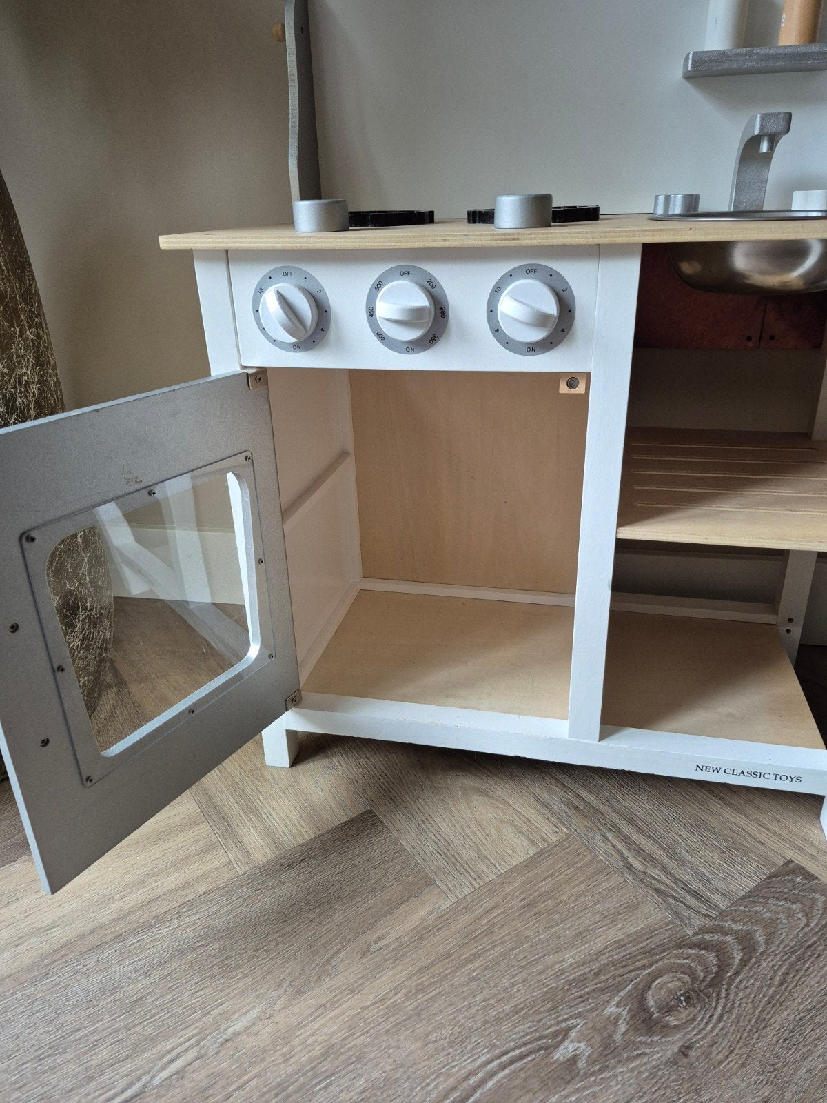 Houten speelkeuken - New Classic Toys, Kinderen en Baby's, Speelgoed | Speelkeukens, Ophalen, Gebruikt, Hout, Speelkeuken