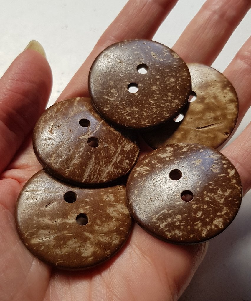 Kokosknoop, 37 mm., Verzenden, Nieuw, Knoop of Knopen, Linschoten