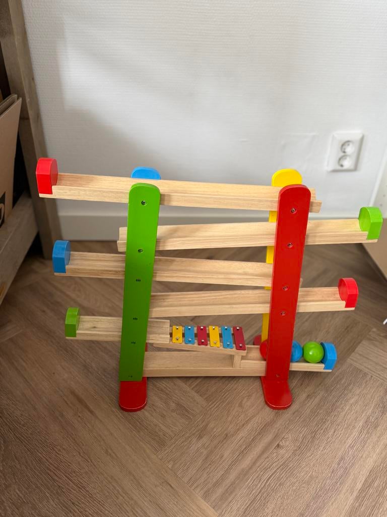 Goki ballenbaan met Xylofoon, Kinderen en Baby's, Speelgoed | Overig, Ophalen, Zo goed als nieuw, Jongen of Meisje