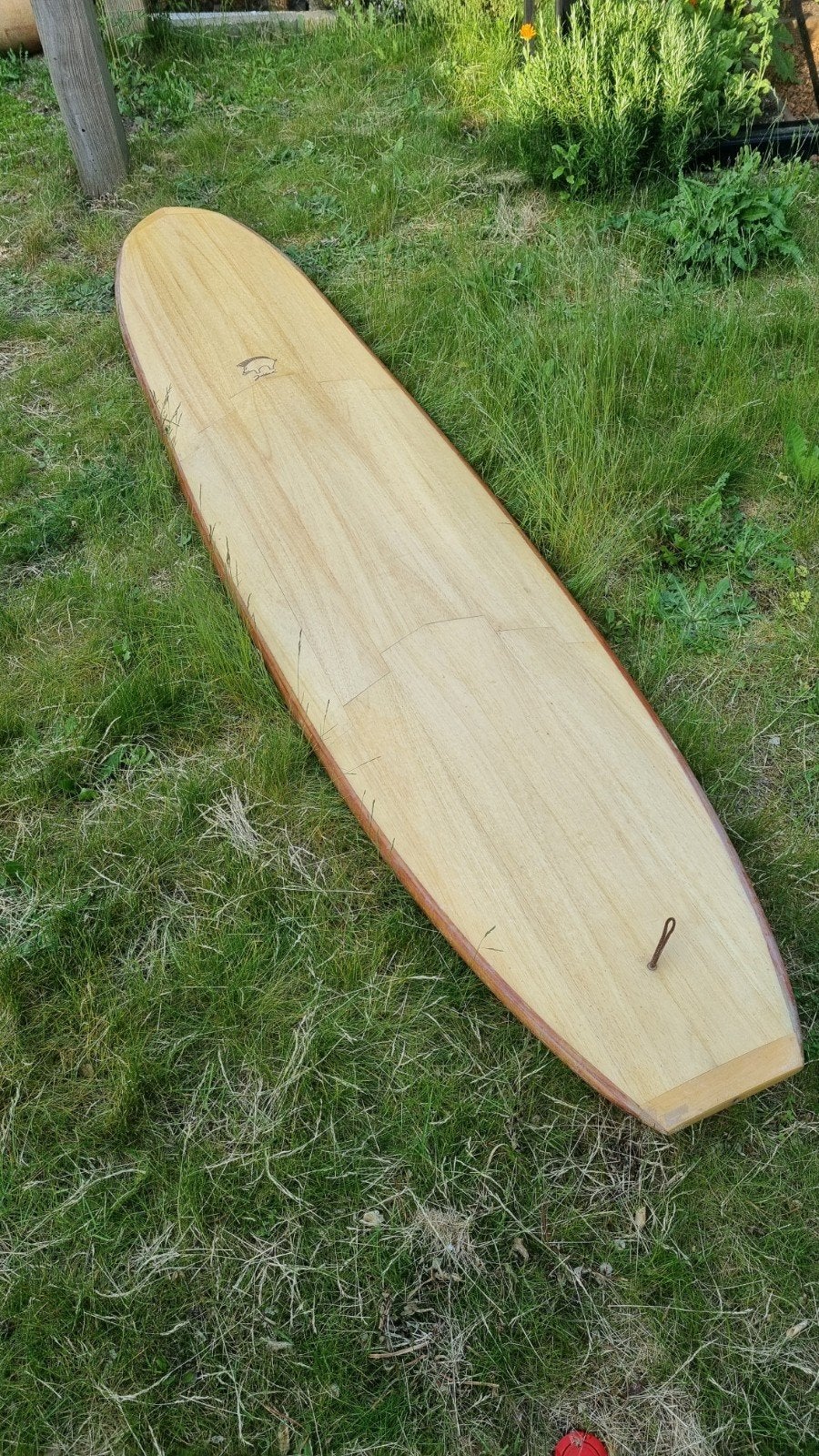 Classic log houten longboard van Jabali, Ophalen