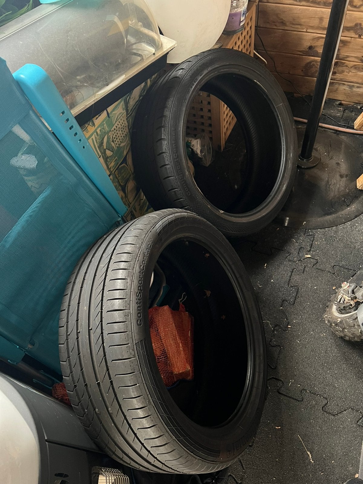 2x Zomerbanden 235/40 R19 Contisportcontact, Ophalen, Gebruikt