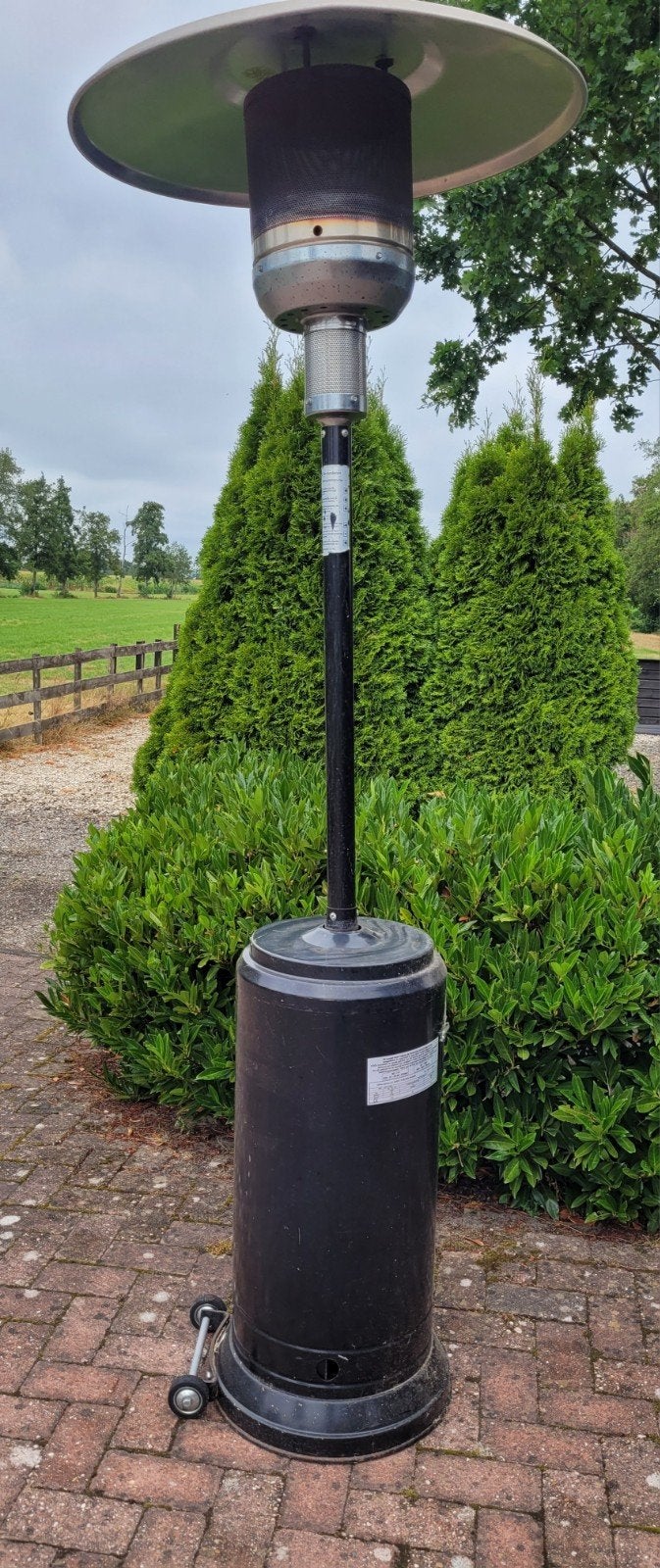 terrasverwarmer, Ophalen