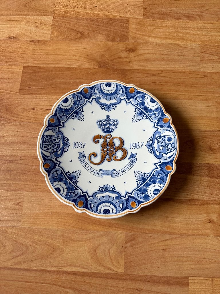 Herinneringsbord Juliana & Bernhard, Ophalen of Verzenden, Nieuw, Nederland, Servies