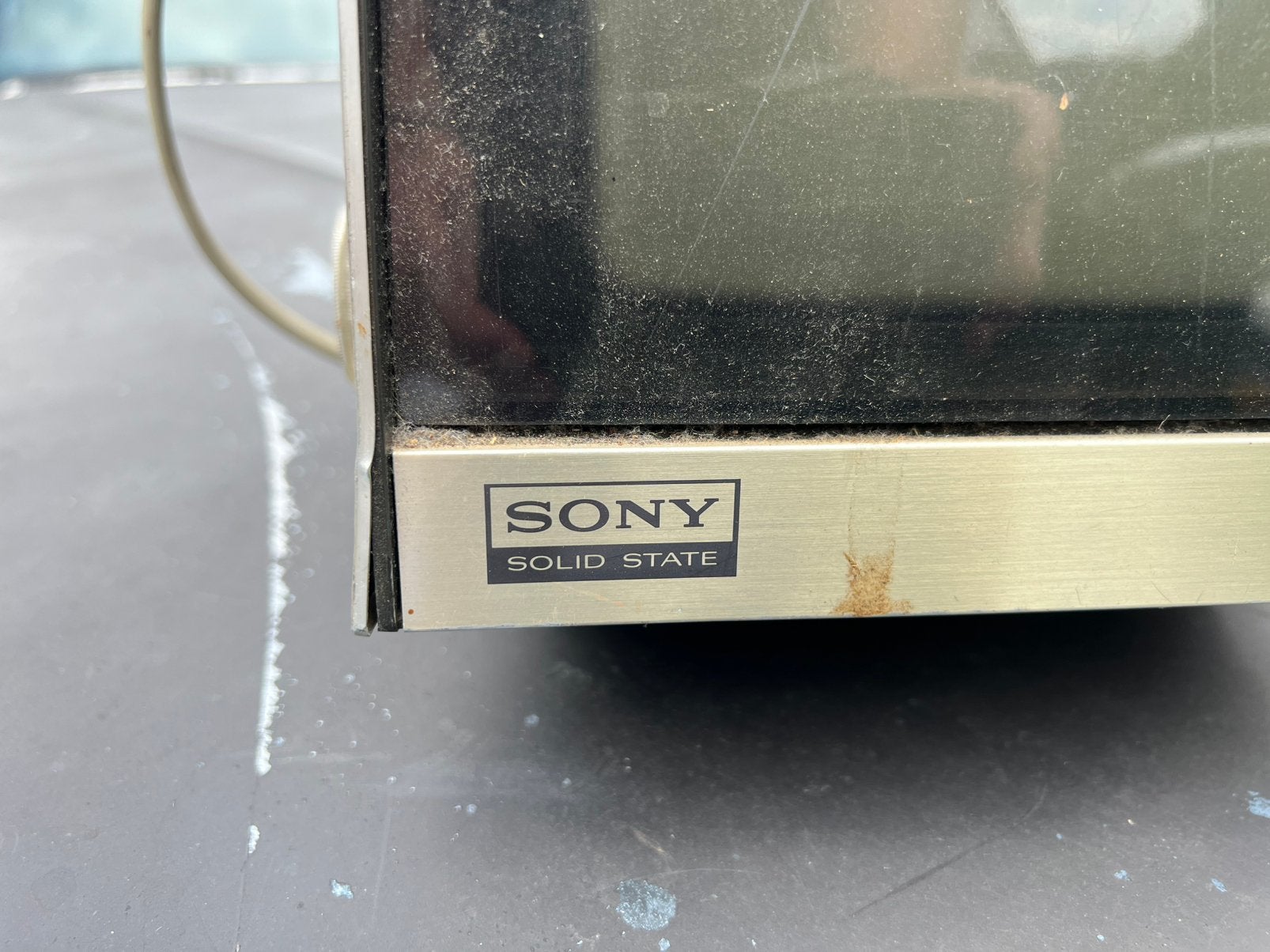 Vintage Sony Solid State transistor TV, Audio, Tv en Foto, Televisies, Ophalen, Niet werkend, 50 Hz, Sony