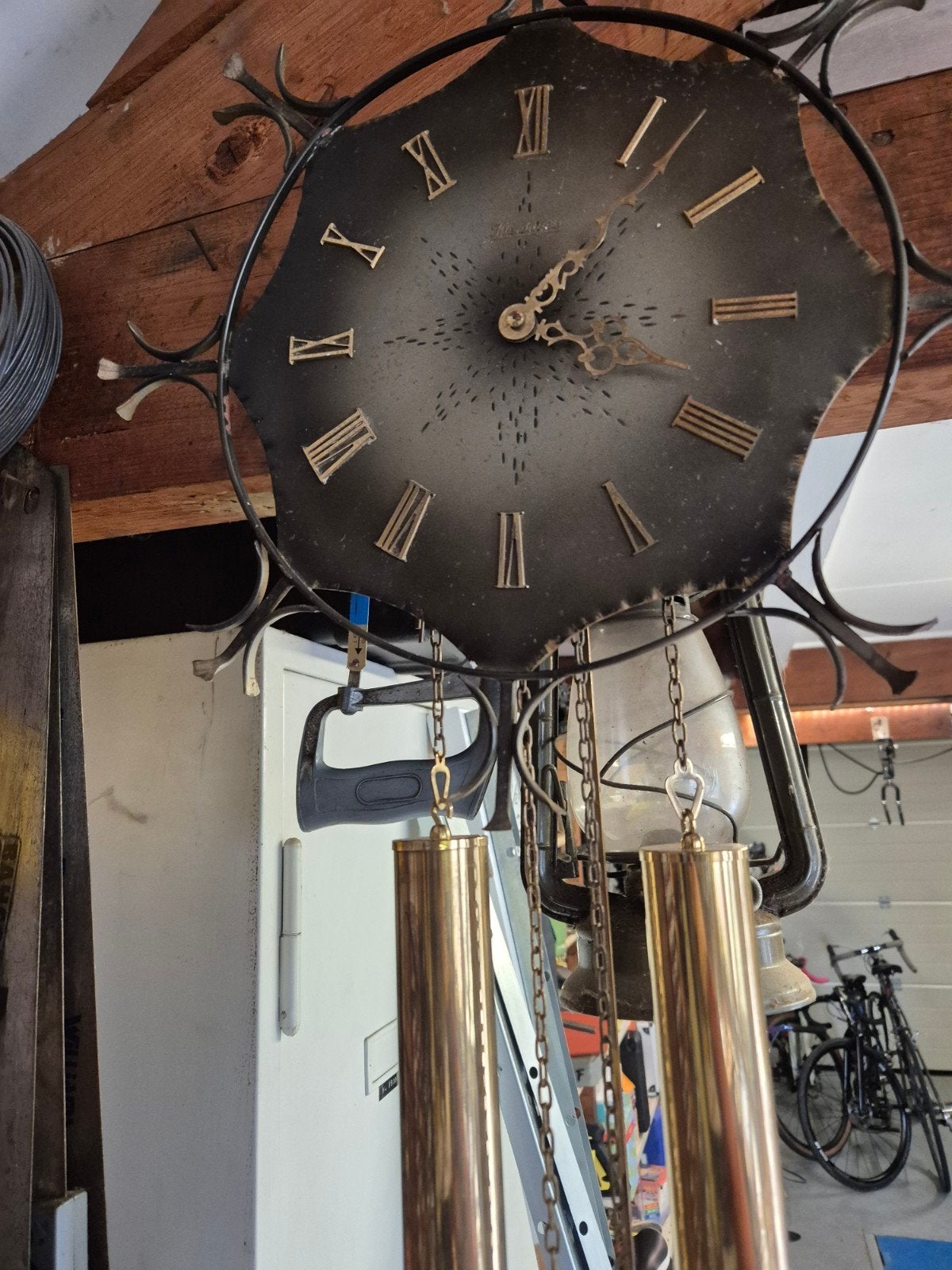 Vintage Kieninger Wandklok met Slinger en Gewichten, Ophalen of Verzenden