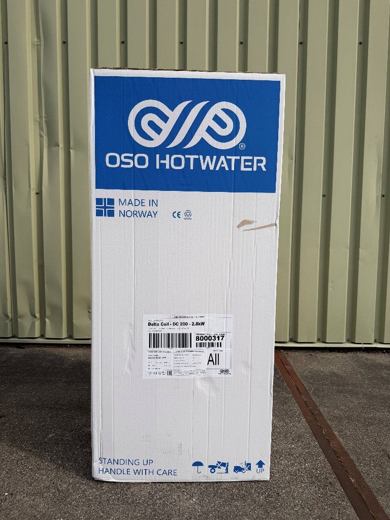 OSO Delta Coil RVS boiler 200L met elektrisch element!, 100 liter of meer, Nieuw, Minder dan 3 jaar oud, Boiler
