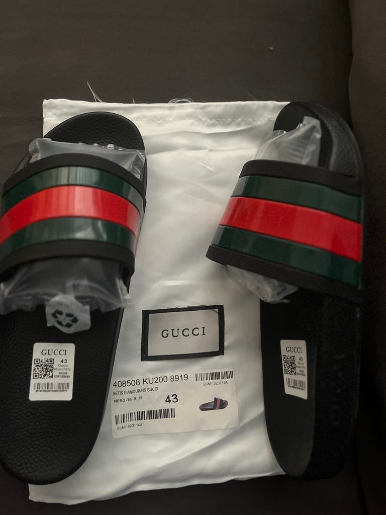 Gucci slippers Maat 43, Kleding | Heren, Schoenen, Ophalen, Nieuw, Zwart, Slippers