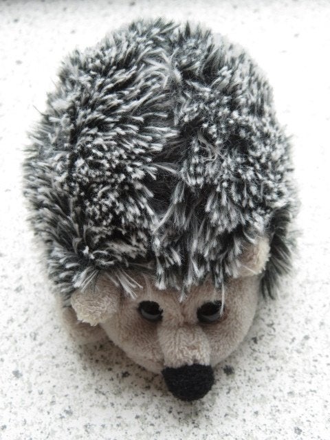 Egel egeltje merk PIA Soft Toys meet ca 10 cm breed, Kinderen en Baby's, Overige typen, Grijs, Ophalen of Verzenden, Zo goed als nieuw
