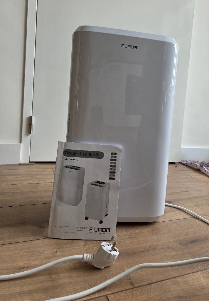 Eurom DryBest 10 luchtontvochtiger 230W, Ophalen, Zo goed als nieuw, Luchtontvochter