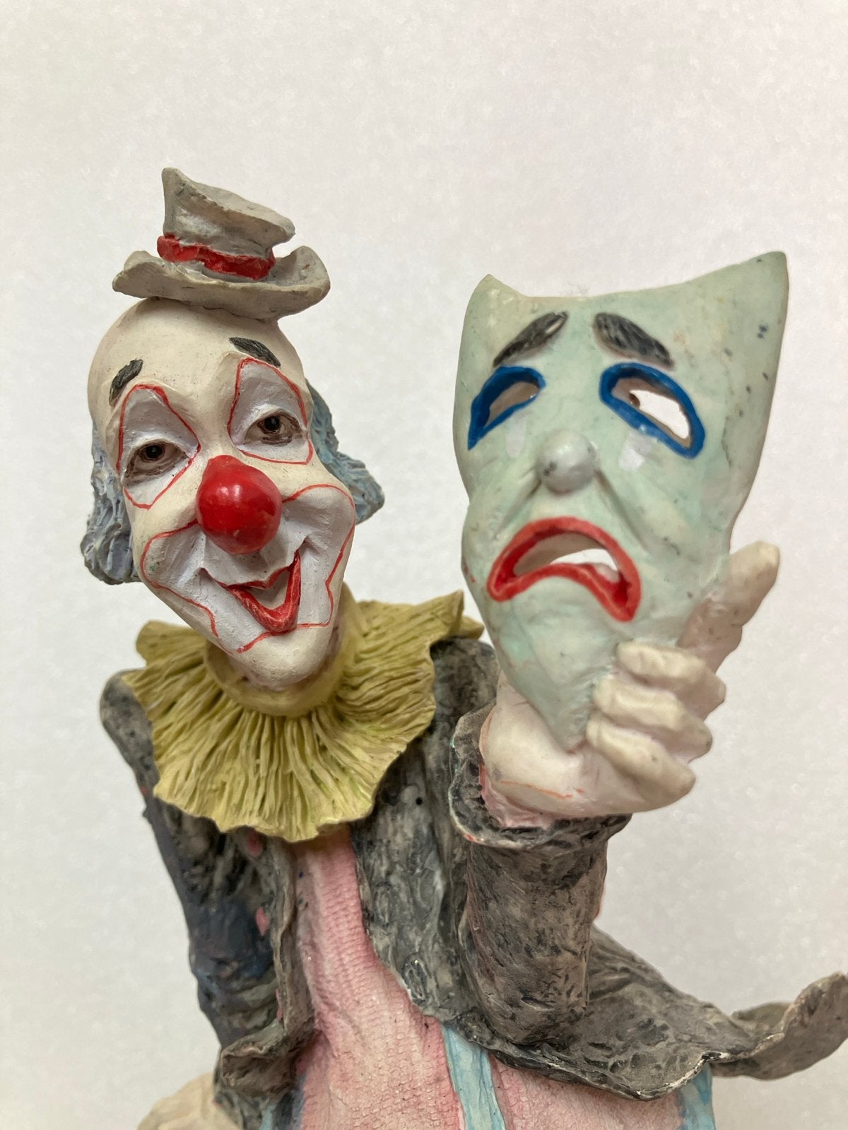 Clown Beeldje met Masker en Baby Clown, Verzamelen, Poppetjes en Figuurtjes, Ophalen of Verzenden, Gebruikt