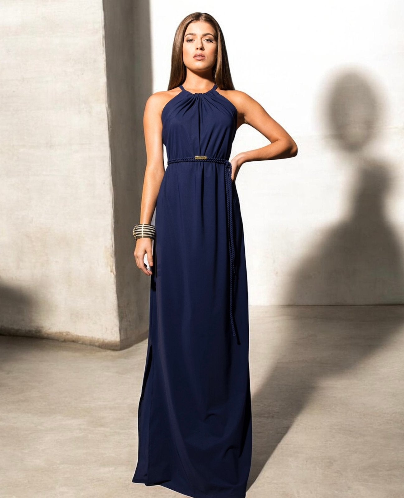 Nieuw! Ani Ani marineblauw maxi jurk maat 42 - XL, Kleding | Dames, Blauw, Maat 42/44 (L), Nieuw, Ophalen of Verzenden