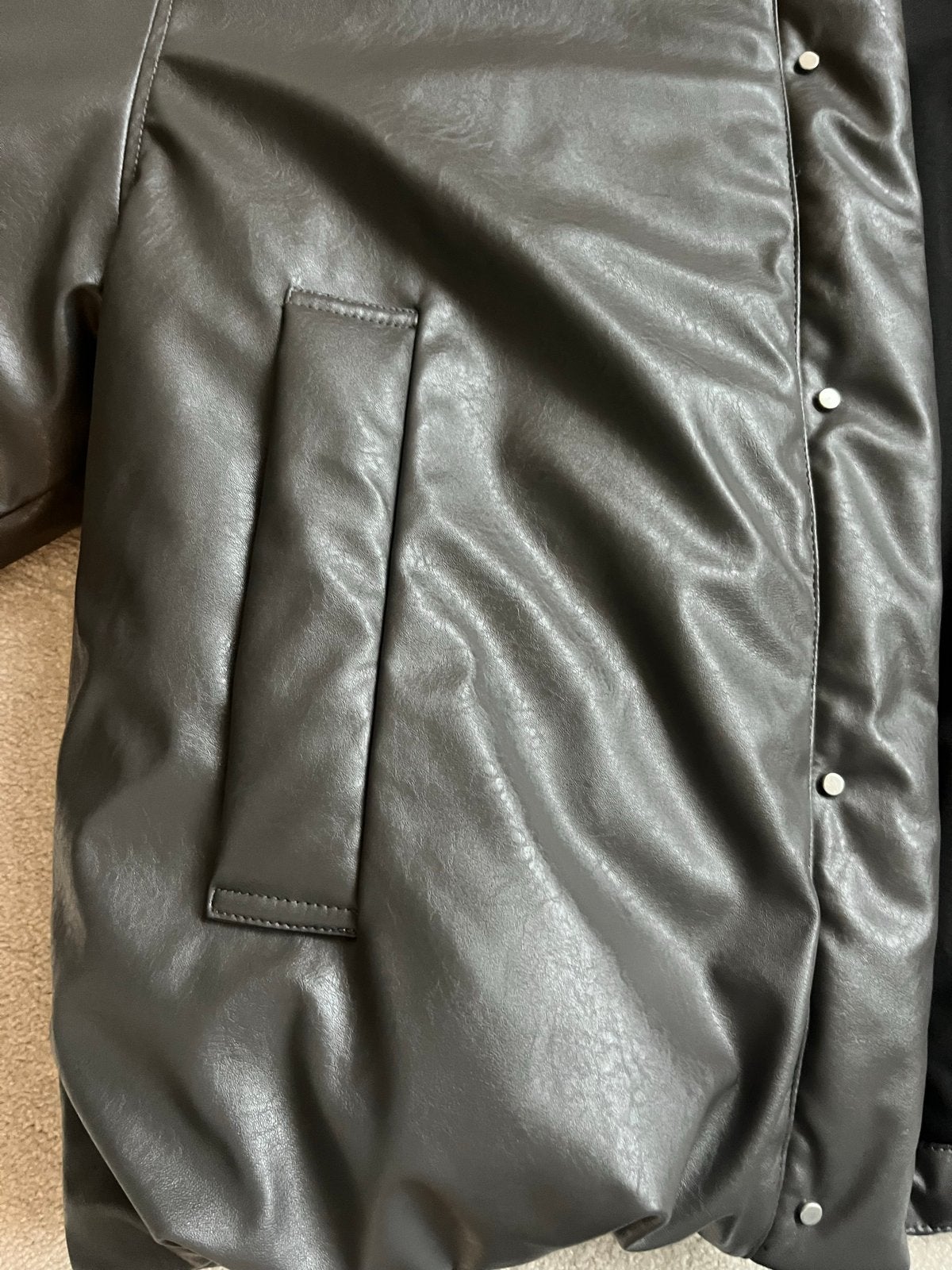 Zara Pufferjack met leerlook - Maat S, Ophalen of Verzenden, Zo goed als nieuw, Maat 46 (S) of kleiner, Zwart