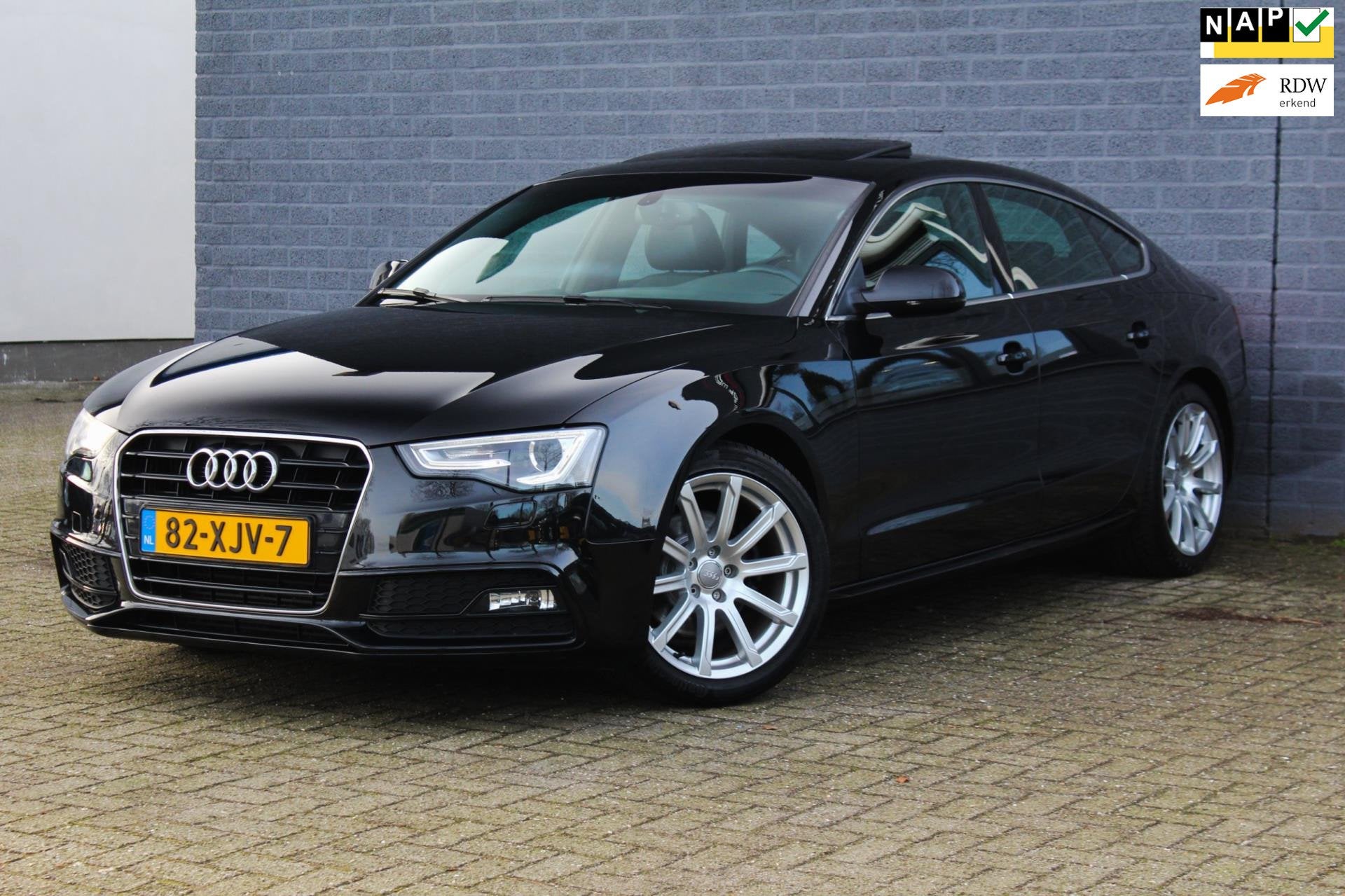 Audi A5 Sportback 1.8 TFSI 3x S line Automaat Incl BTW! NAP, Auto's, Euro 5, Gebruikt, Zwart, 4 cilinders