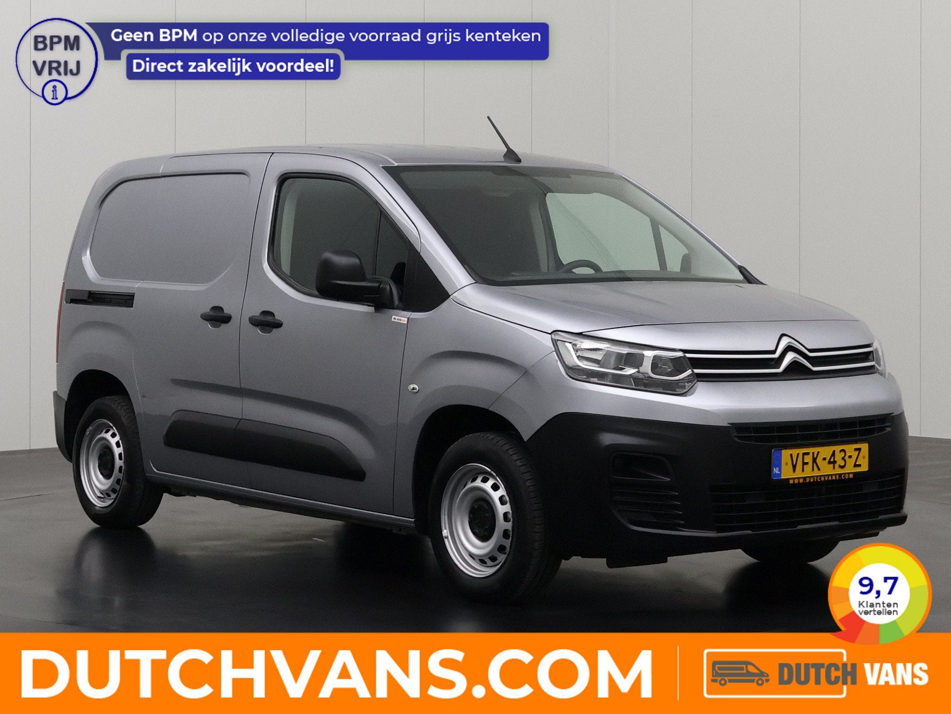 Citroën Berlingo 1.5BlueHDI Control | Airco | Betimmering |, Voorwielaandrijving, Stof, Gebruikt, 4 cilinders