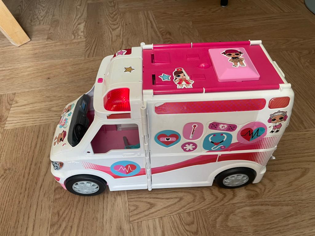 Barbie Ambulance, Ophalen, Gebruikt