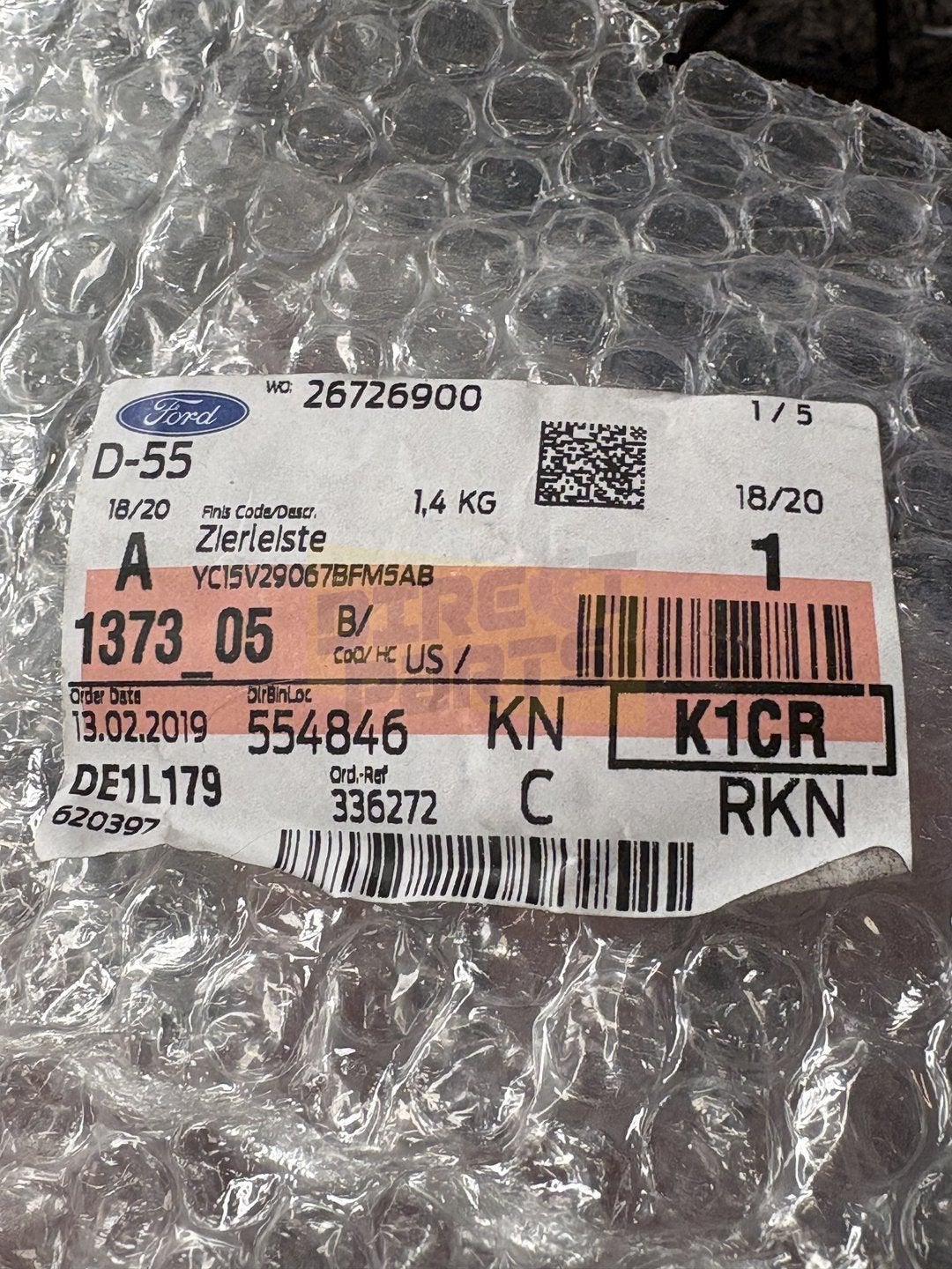 Ford Transit  (04/06-7/12) schuifdeur- / zijwandlijst Links, -, Deur, -, Nieuw