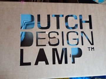 Dutch Design Lamp Amsterdam Tafellamp - Nieuw in doos, Blauw, Overige merken, Natuurlijk materiaal, Nieuw