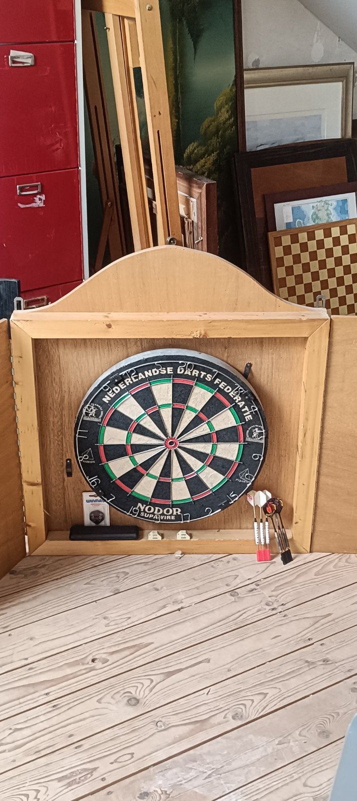 dartbord NODOR supawire, Sport en Fitness, Darts, Ophalen, Zo goed als nieuw, Dartbord