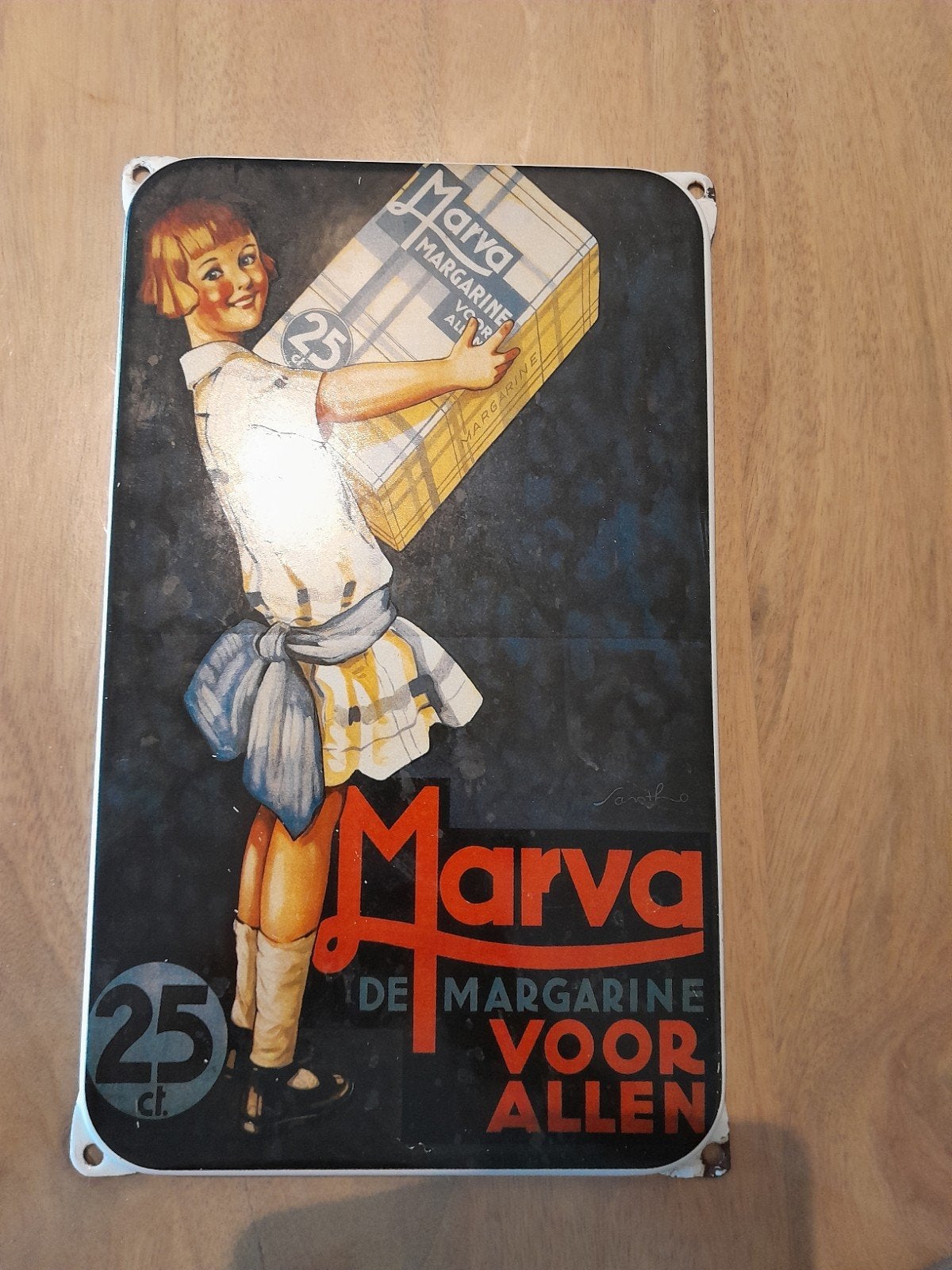 reclame bord, Ophalen, Zo goed als nieuw, Reclamebord