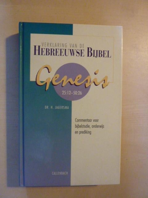 H. Jagersma - Genesis 25:12 - 50:26, Boeken, Ophalen of Verzenden, Zo goed als nieuw