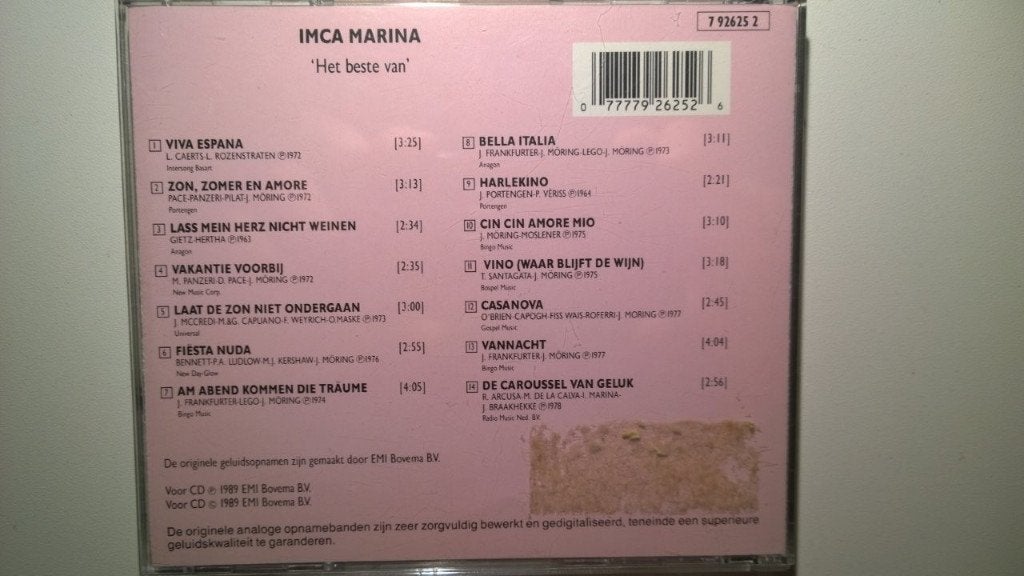Imca Marina - Het Beste Van Imca Marina, Ophalen of Verzenden, Zo goed als nieuw, Pop, Album